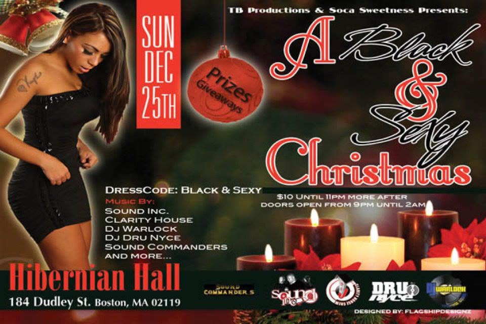 A BLACK & SEXY CHRISTMAS flyer