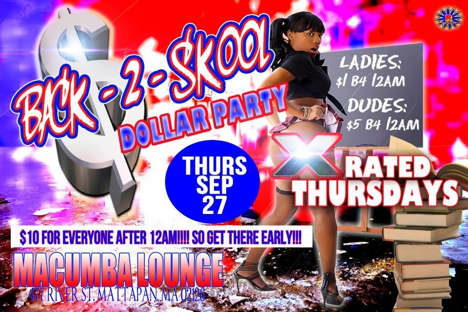 BACK-2-SKOOL DOLLAR PARTY flyer