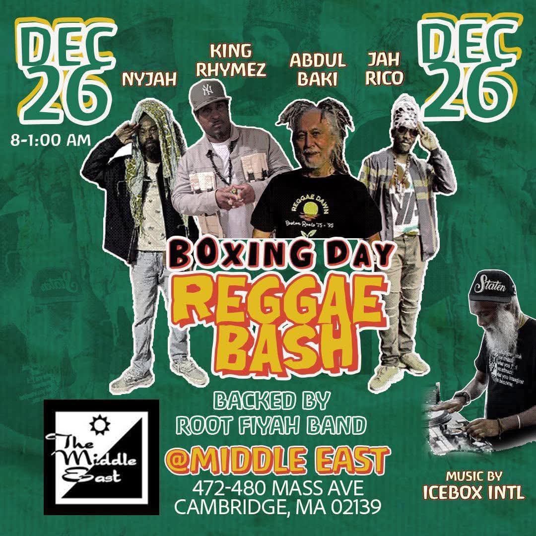 BOXING DAY REGGAE BASH flyer