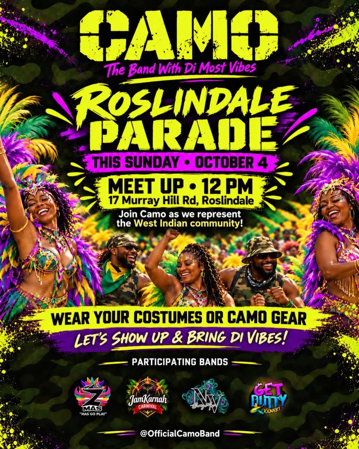 CAMO — ROSLINDALE PARADE flyer
