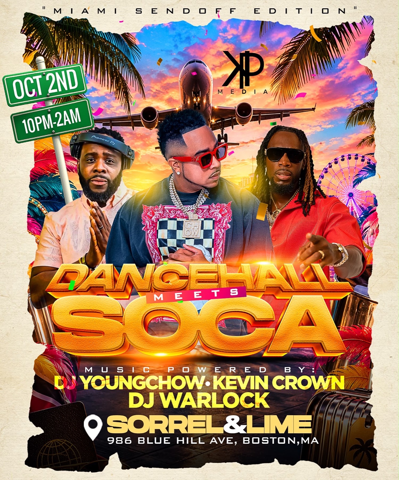 DANCEHALL MEETS SOCA — MIAMI SENDOFF EDITION flyer