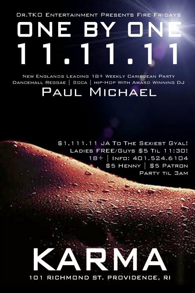 FIRE FRIDAYS — ONE BY ONE flyer