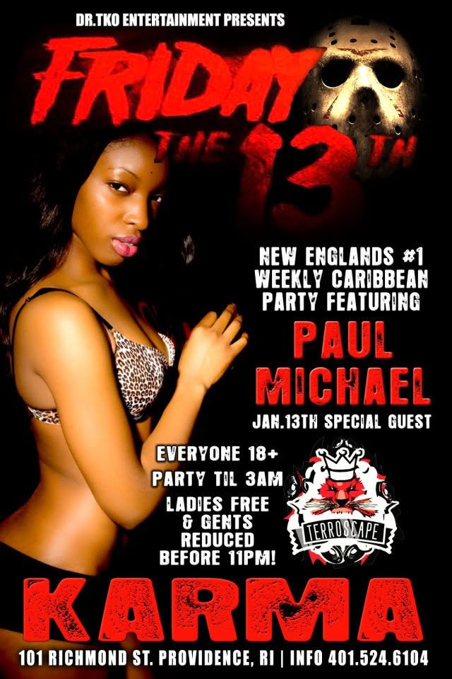 FRIDAY THE 13TH flyer