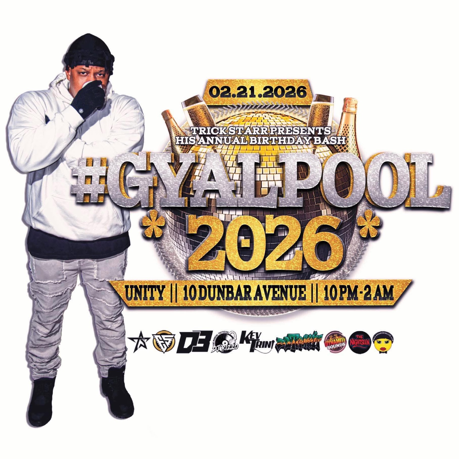 #GYALPOOL 2026 — TRICK STARR'S ANNUAL BIRTHDAY BASH flyer