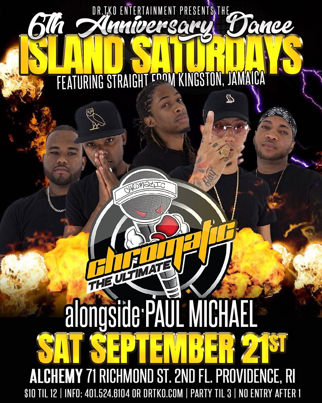 ISLAND SATURDAYS — 6TH ANNIVERSARY DANCE flyer