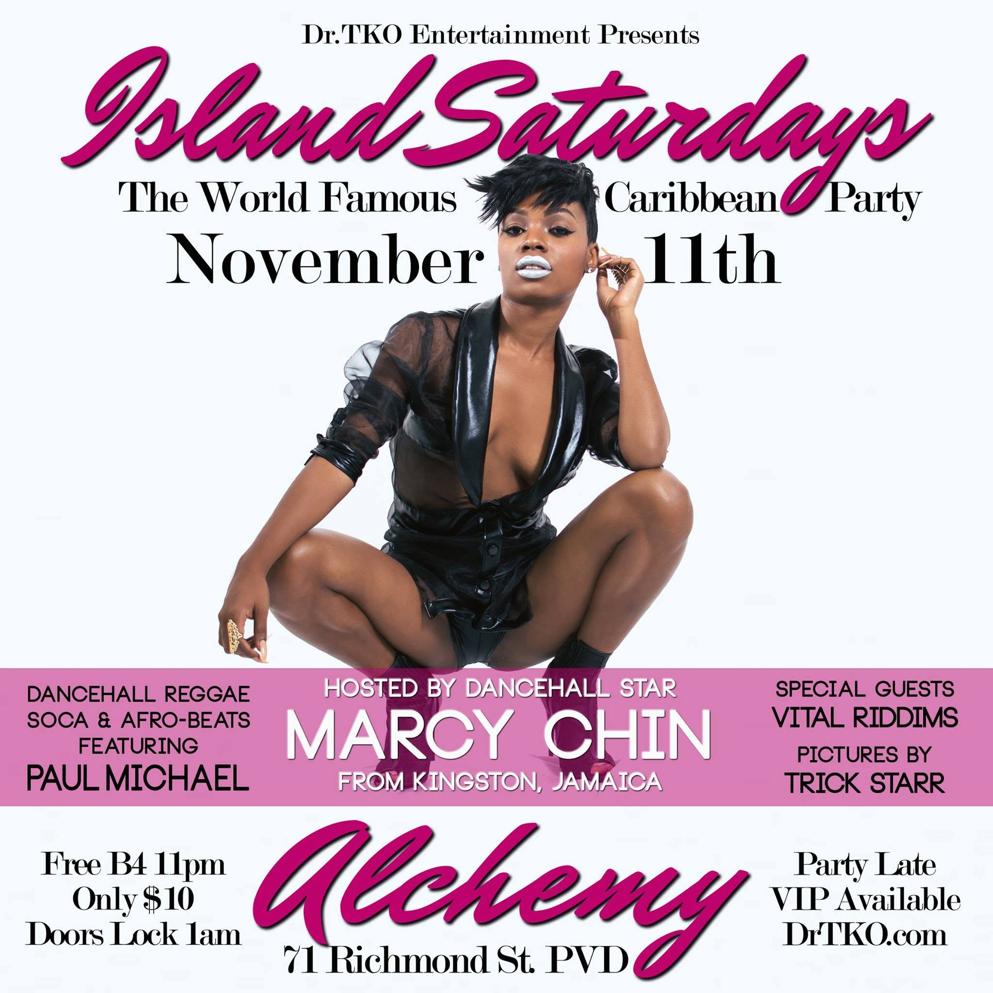 ISLAND SATURDAYS — FT. MARCY CHIN flyer