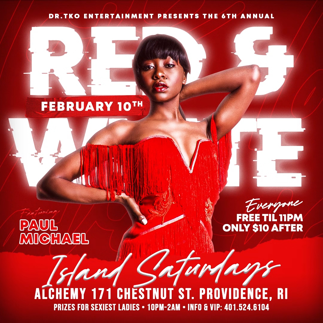 ISLAND SATURDAYS — RED & WHITE (6TH ANNUAL) flyer