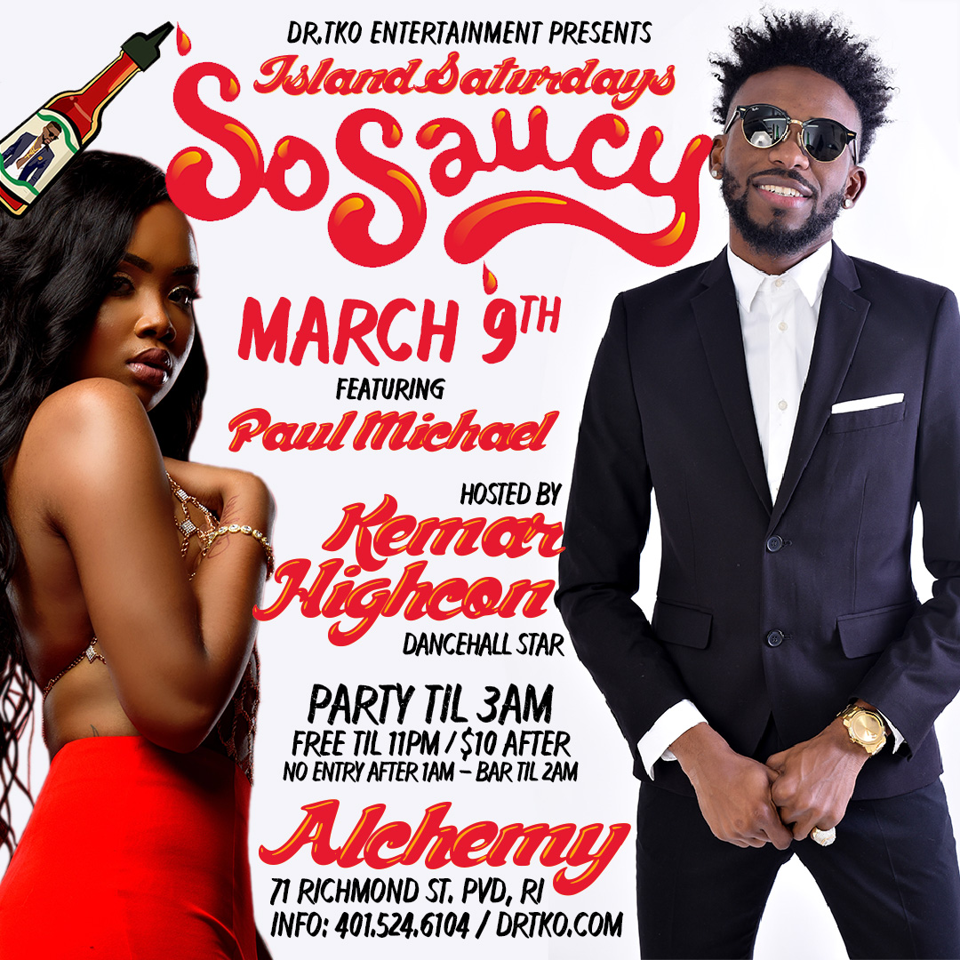 ISLAND SATURDAYS — SO SAUCY flyer