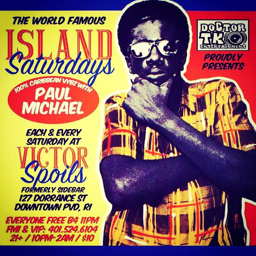 ISLAND SATURDAYS — WORLD FAMOUS flyer