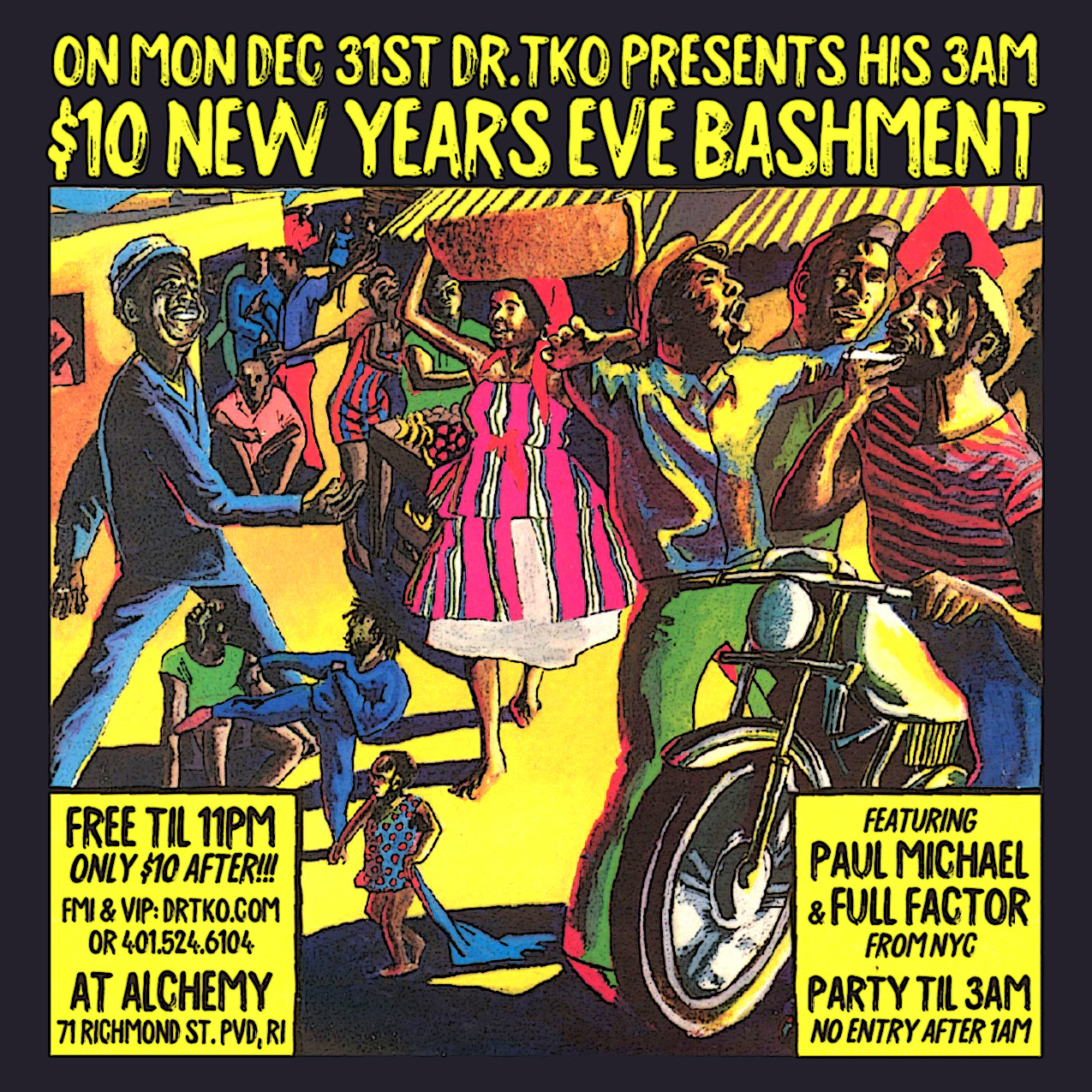 $10 NEW YEARS EVE BASHMENT flyer