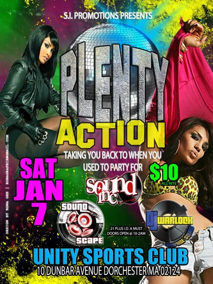 PLENTY ACTION flyer