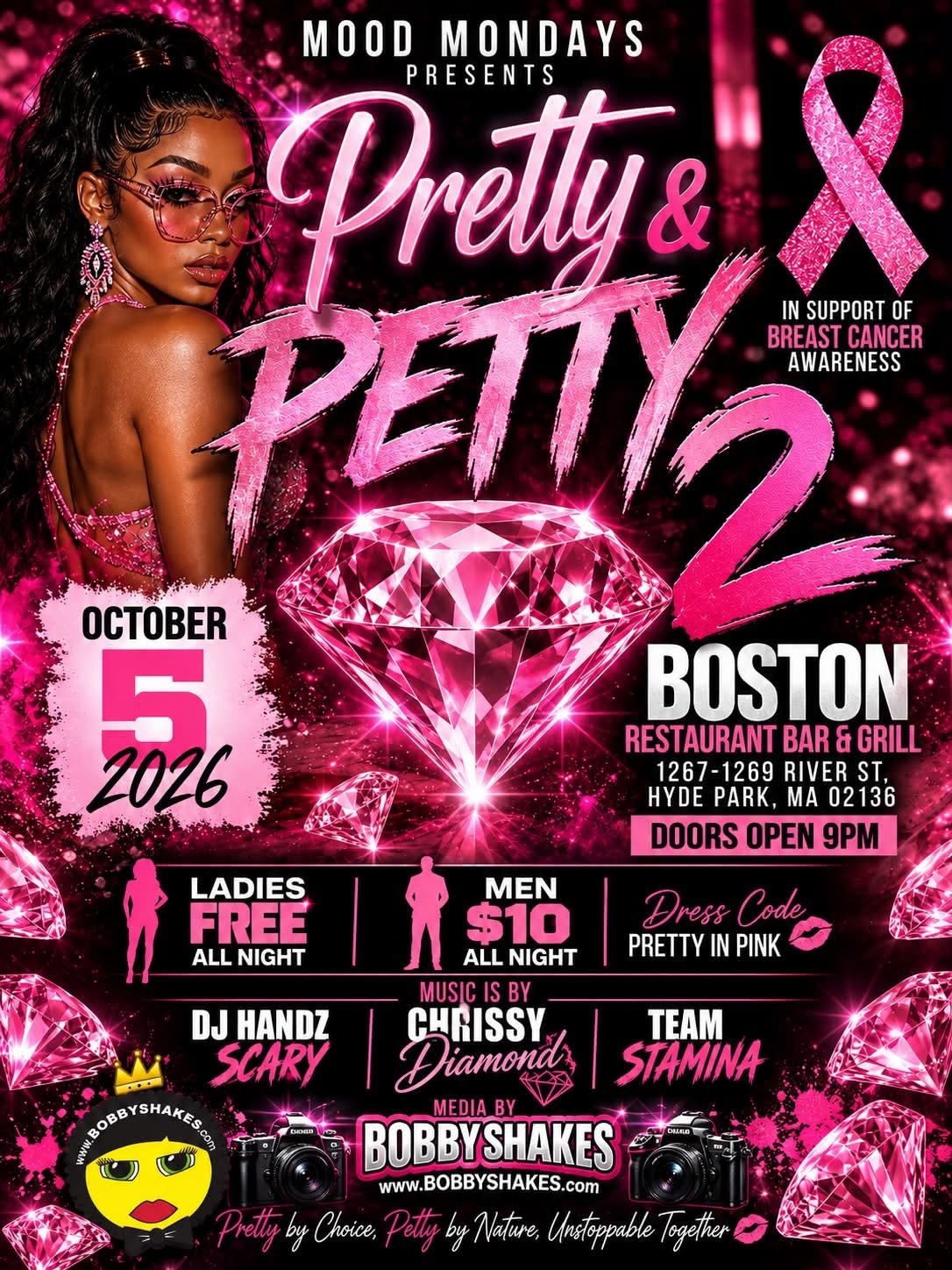 PRETTY & PETTY 2 — MOOD MONDAYS flyer