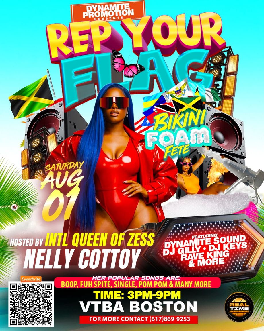 REP YOUR FLAG — BIKINI FOAM FETE flyer