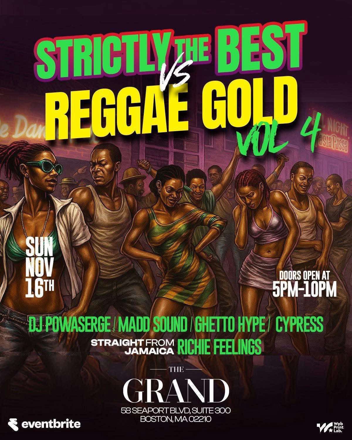 STRICTLY THE BEST VS REGGAE GOLD — VOL 4 flyer