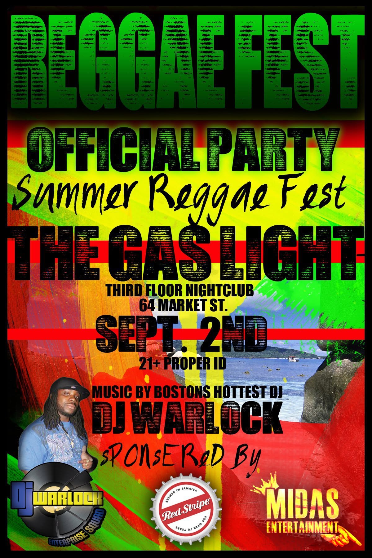 SUMMER REGGAE FEST — OFFICIAL PARTY flyer