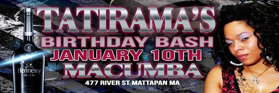 TATIRAMA'S BIRTHDAY BASH flyer