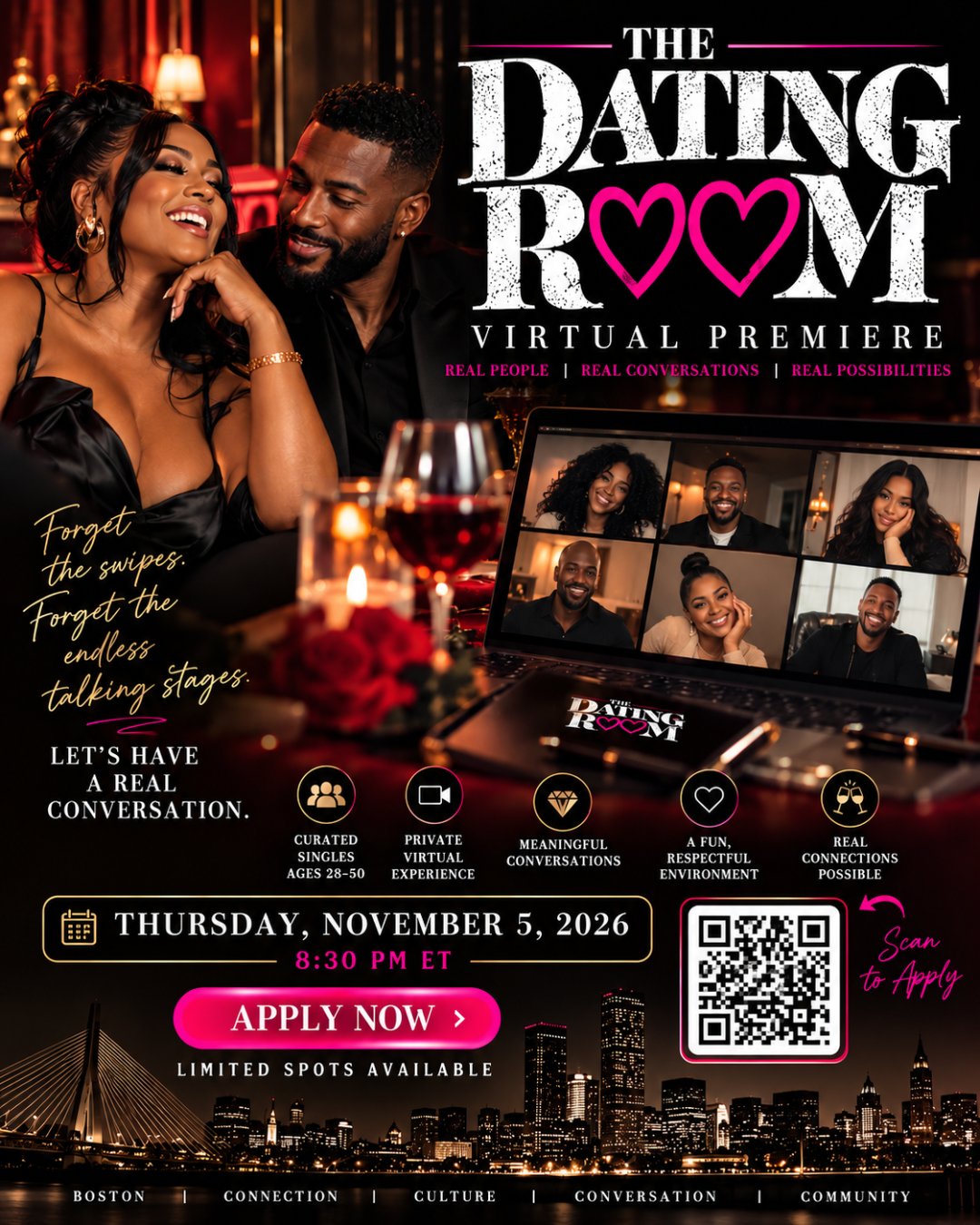THE DATING ROOM — VIRTUAL PREMIERE