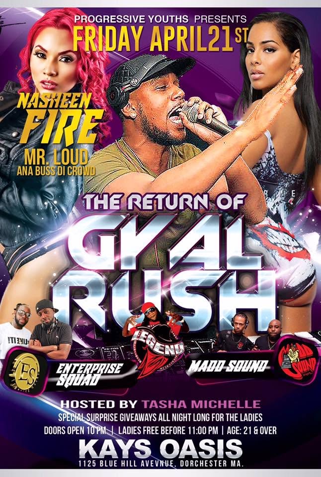 THE RETURN OF GYAL RUSH flyer