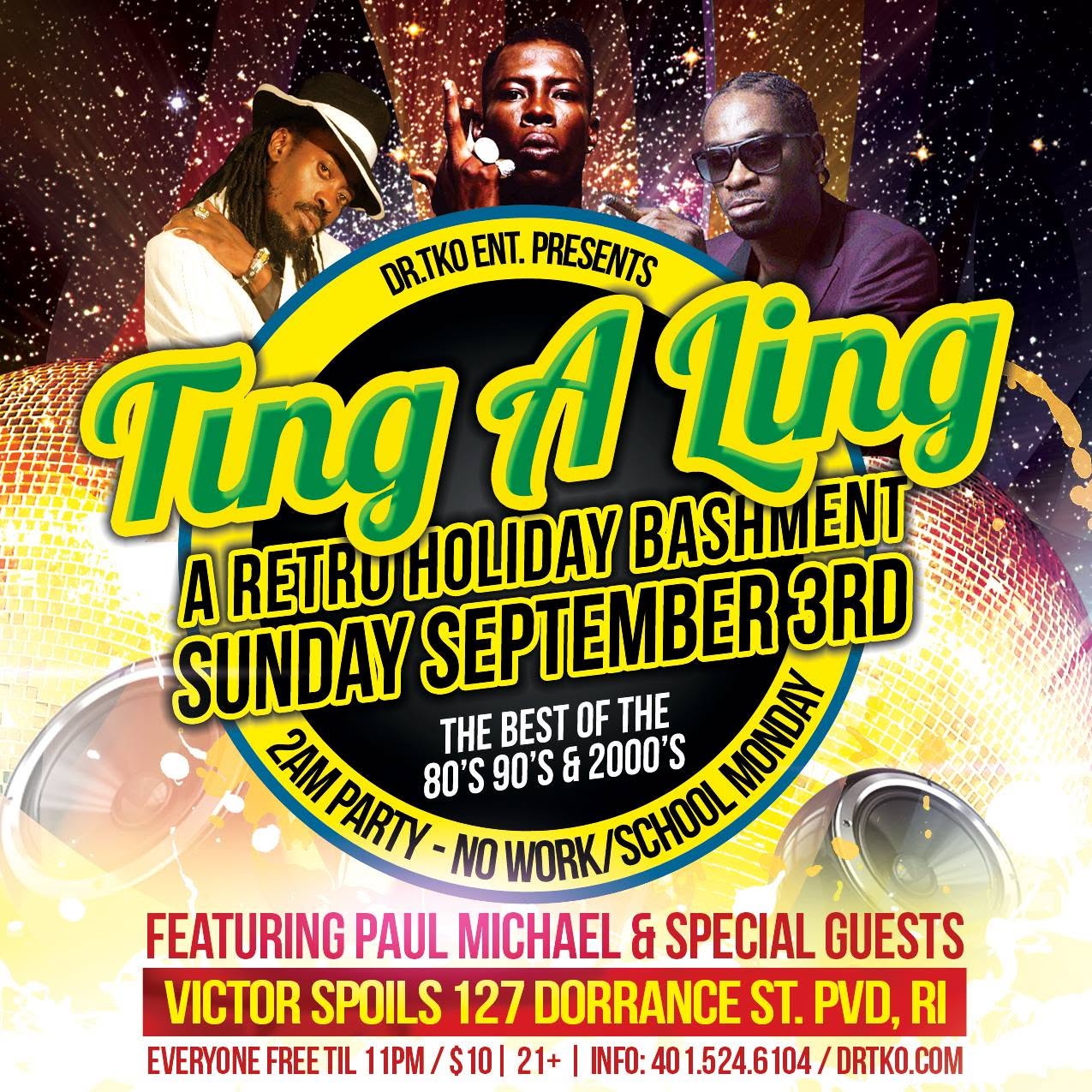 TING A LING — A RETRO HOLIDAY BASHMENT flyer