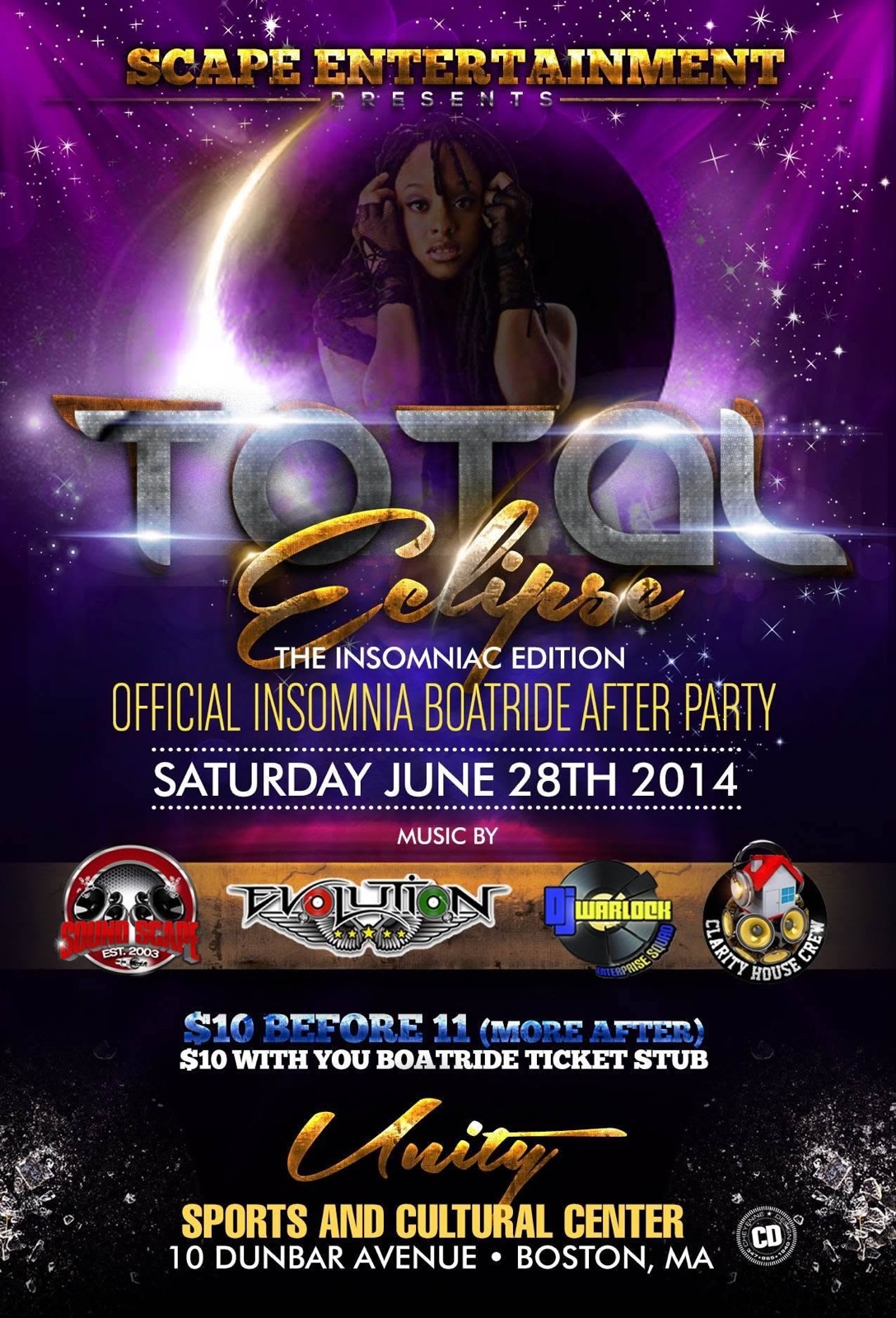 TOTAL ECLIPSE — THE INSOMNIAC EDITION flyer