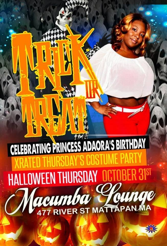 TRICK OR TREAT — PRINCESS ADAORA'S BIRTHDAY COSTUME PARTY flyer