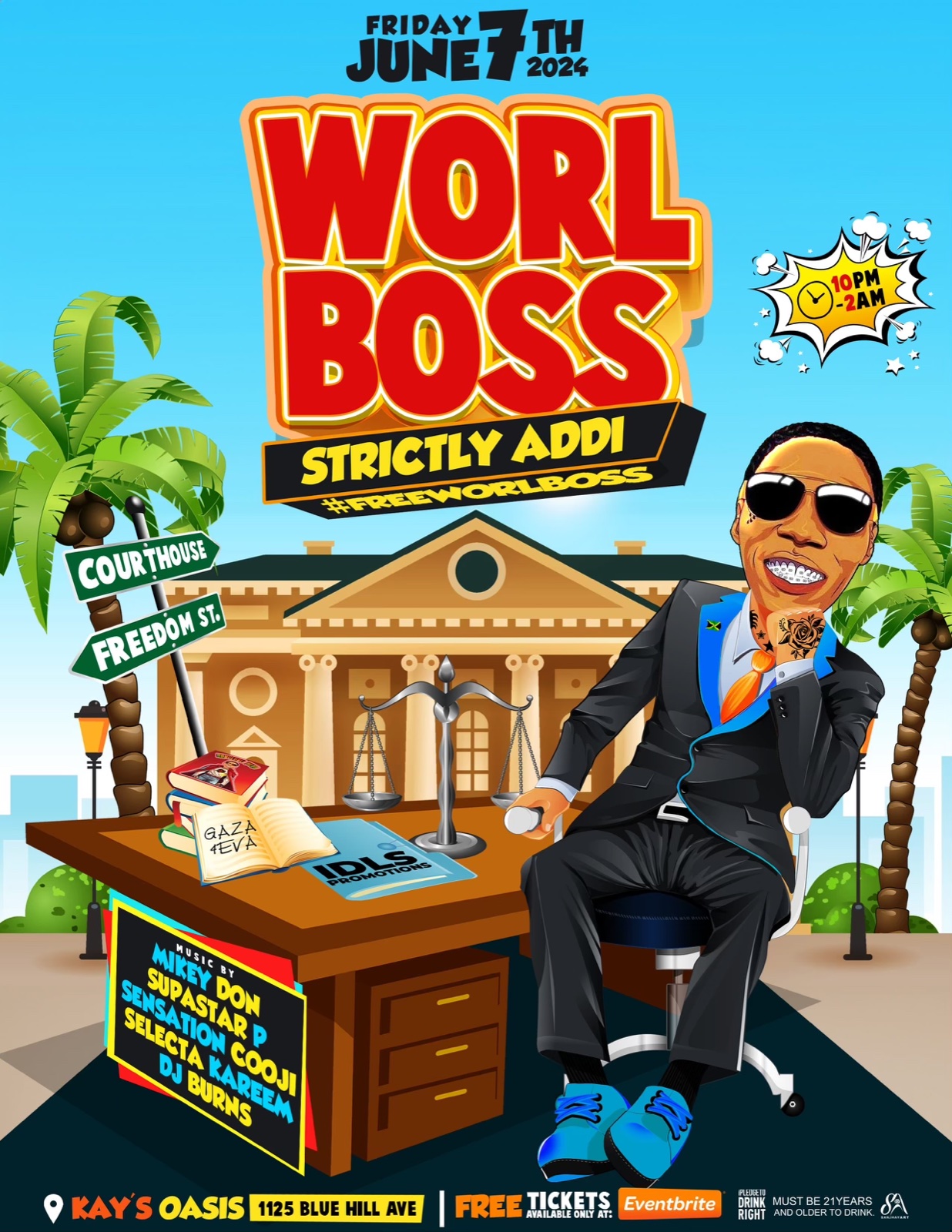 WORL BOSS — STRICTLY ADDI, KAYS OASIS flyer