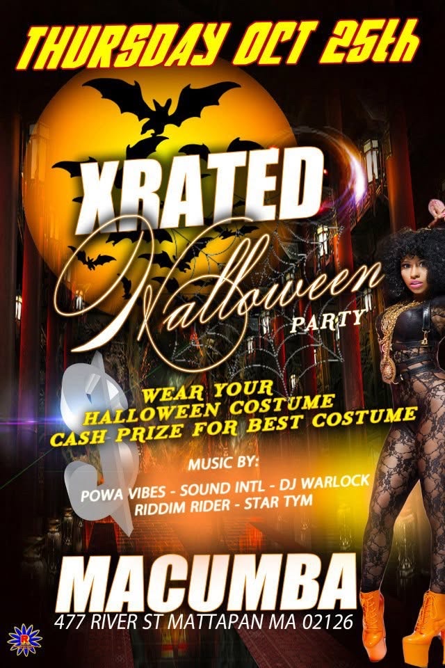 X RATED HALLOWEEN PARTY flyer